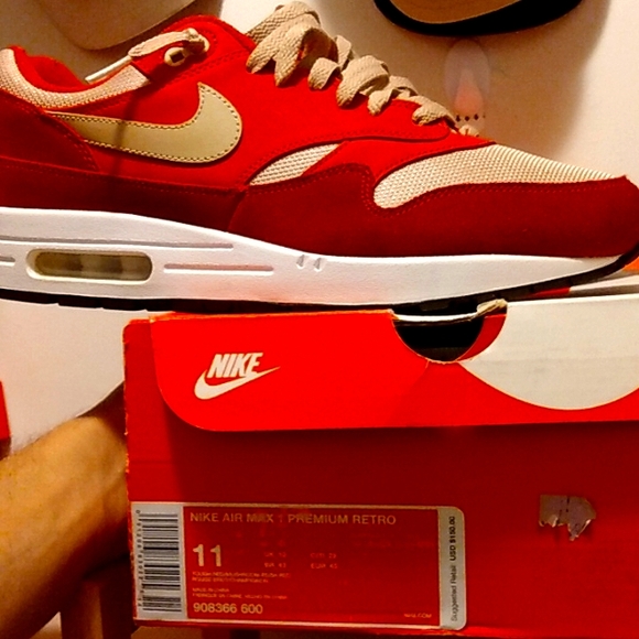 💯Vintage🔥Air Max 1 "Red Curry pack" - Picture 4 of 16